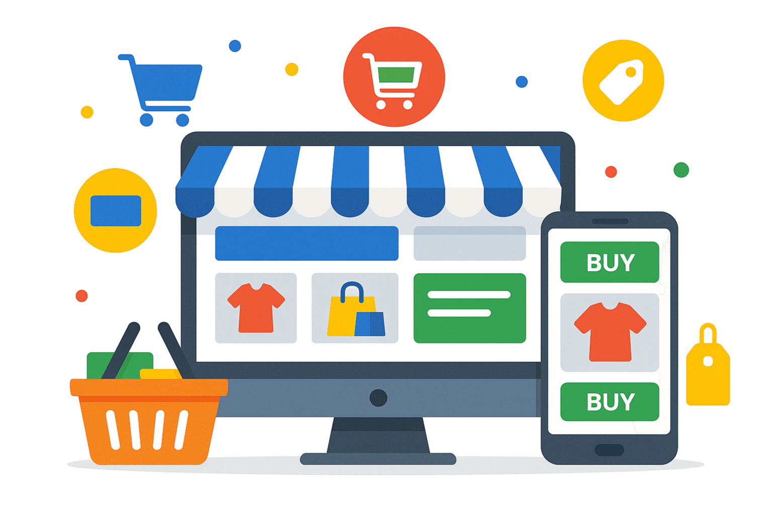 modern ecommerce storefront on desktop and mobile